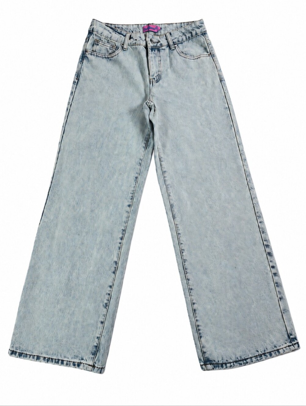 Edikted Magda Acid Wash Low Rise Baggy Wide Leg Jeans S NWT Y2K
